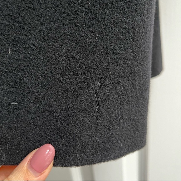 [vintage] curly lambswool longline coat 1980s black - Picture 11 of 11